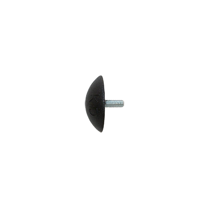 R032 Round KDH 38mm Black Side Kram Designs Round Stud